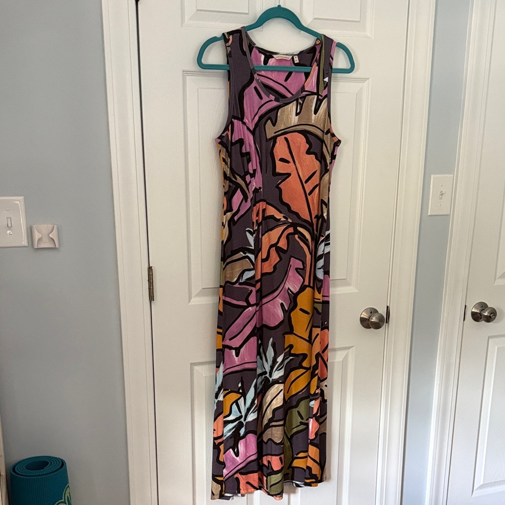 BOGO Soft Surroundings Multicolor Abstract Maxi Dress